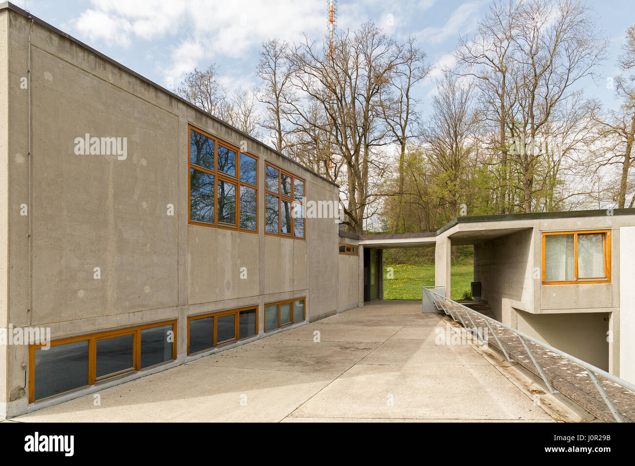L'École de design d'Ulm (Hochschule für Gestaltung) à Ulm, Allemagne. Banque D'Images