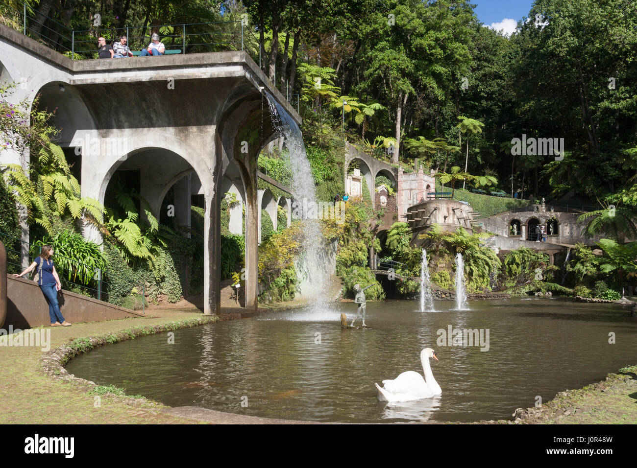 'Lac' wan, Le Jardin Tropical Monte Palace, Funchal, Madère Banque D'Images