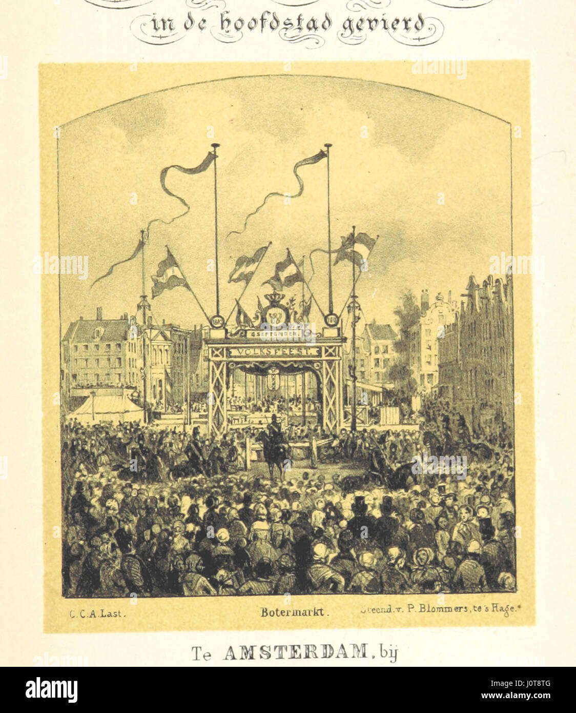 Photographie van Amsterdam op 3 TOT 7 septembre 1858, bevattende volksfeesten een verslag van de dans de hoofstad gevierd. [La préface signée : W. M. W. c.-à-d.] Marten Westerman Banque D'Images