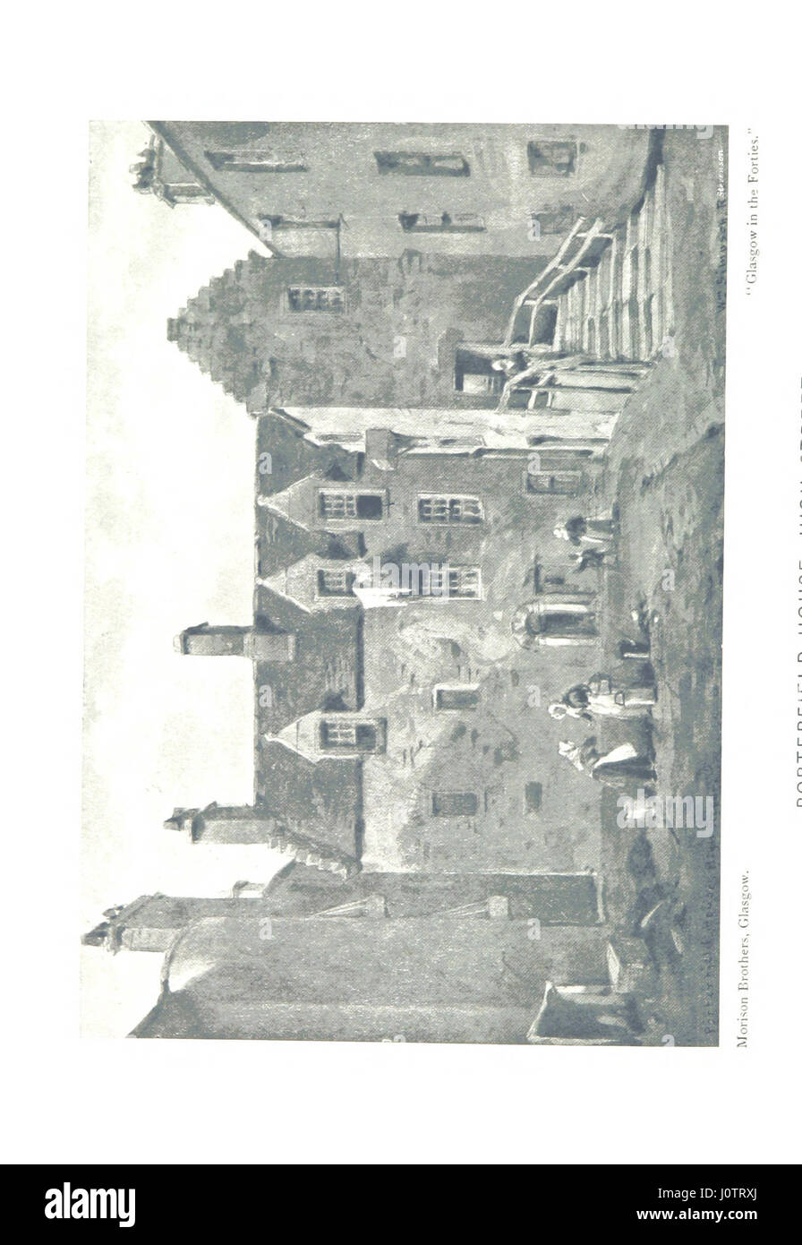 Glasgow dans les années quarante explore l'histoire de Glasgow dans les années 1840, mettant en évidence les aspects sociaux, économiques et culturels de la ville. Le livre comprend des illustrations et un texte explicatif, offrant un aperçu du développement de la ville pendant cette période. Banque D'Images