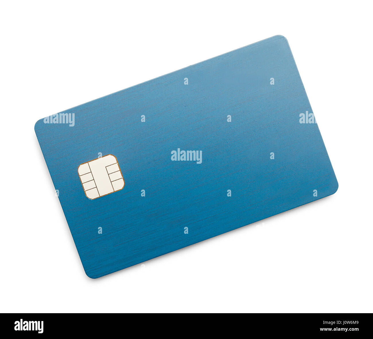 Carte de crédit à puce avec copie espace isolé sur fond blanc. Banque D'Images