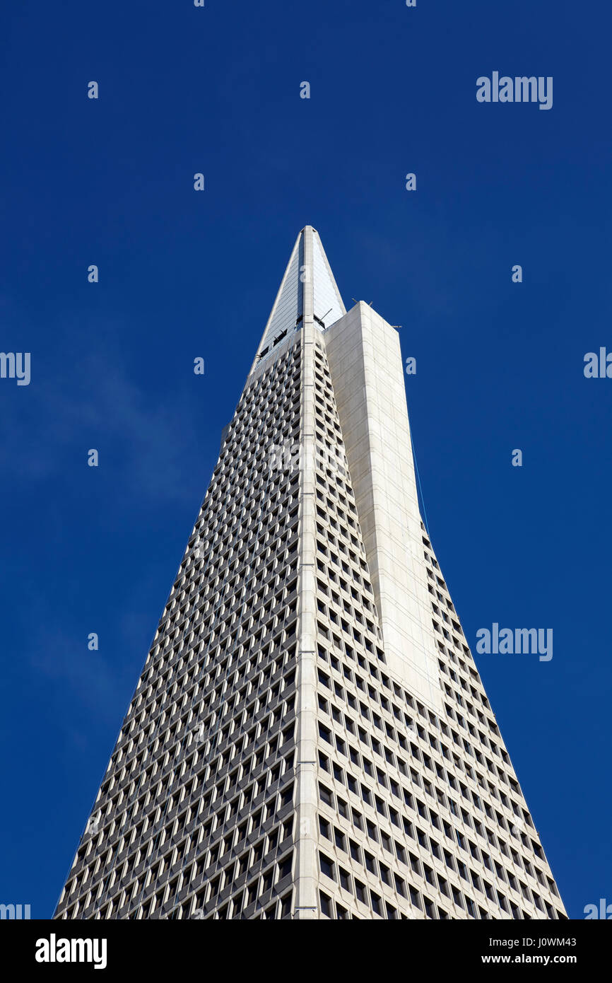 La Transamerica Pyramid à San Francisco, Californie, USA Banque D'Images