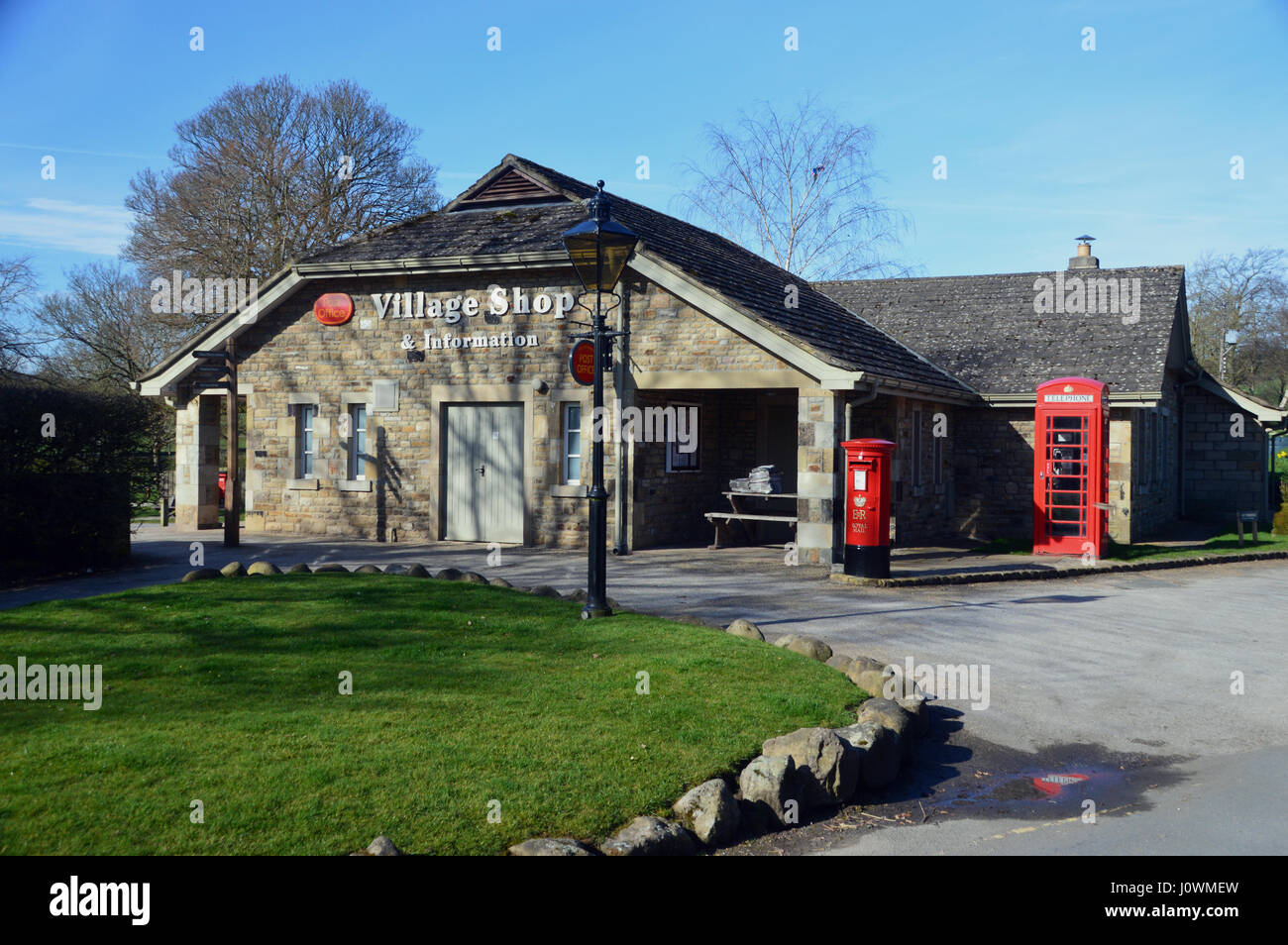 Abbaye Boton Boutique Village, Yorkshire Dales National Park, Royaume-Uni Banque D'Images