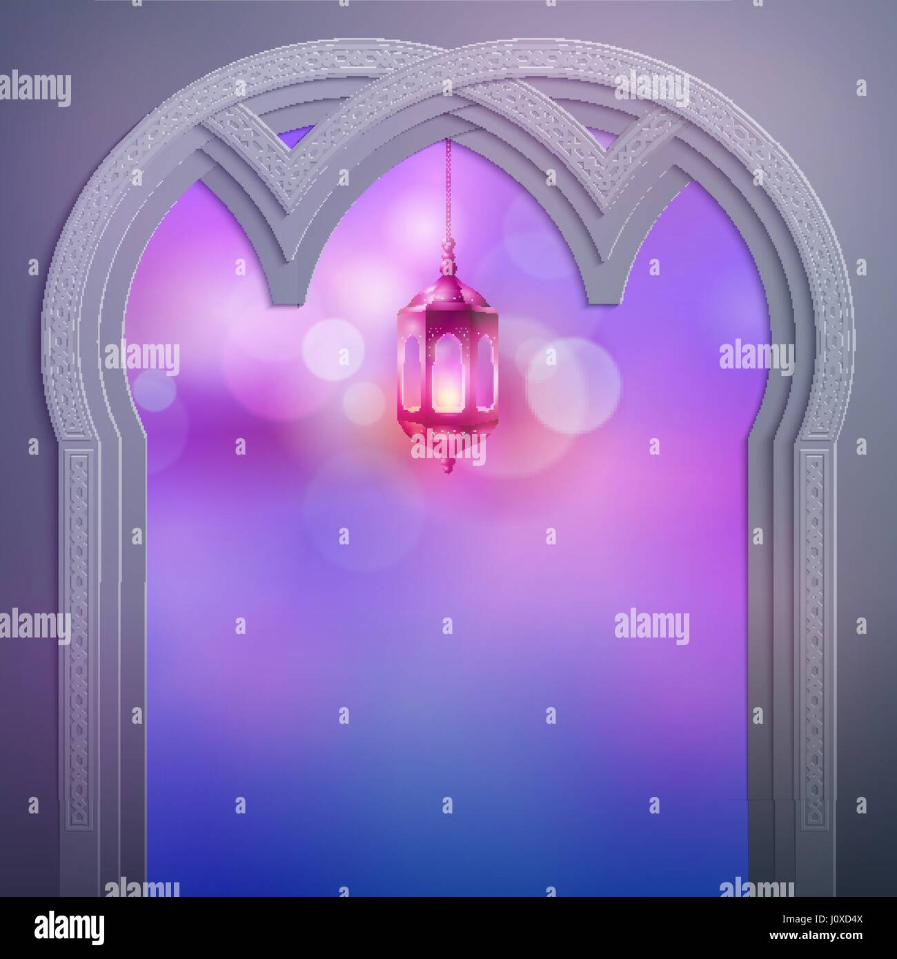 Arrière-plan de conception islamique accueil festival vecteur Illustration de Vecteur