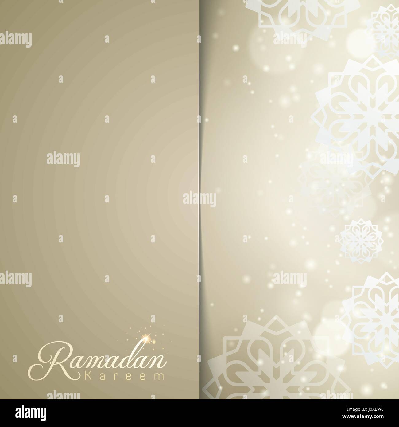 La conception islamique Ramadan Kareem fond de carte de vœux Illustration de Vecteur