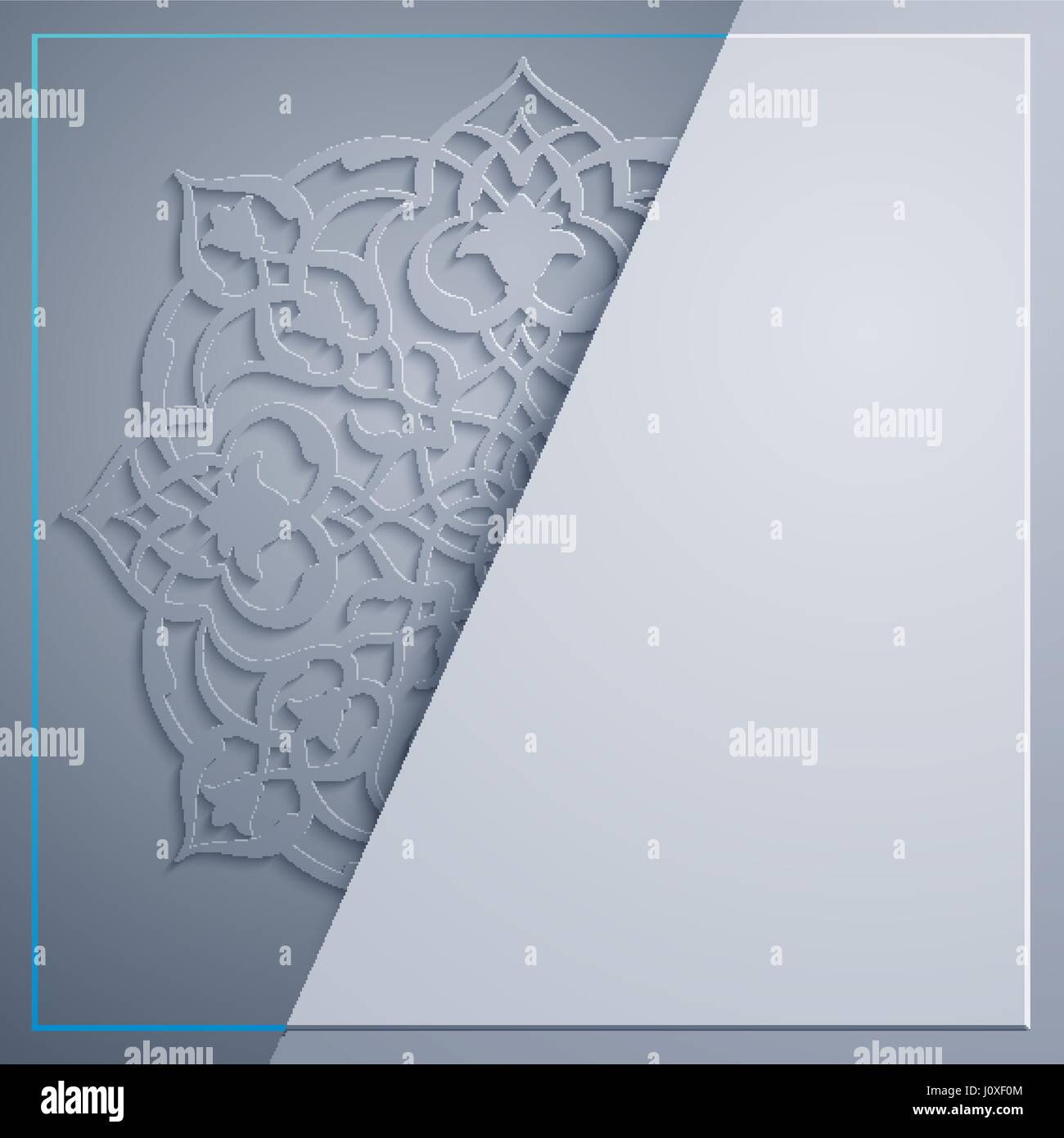 La conception islamique modèle de carte de vœux d'arrière-plan Illustration de Vecteur