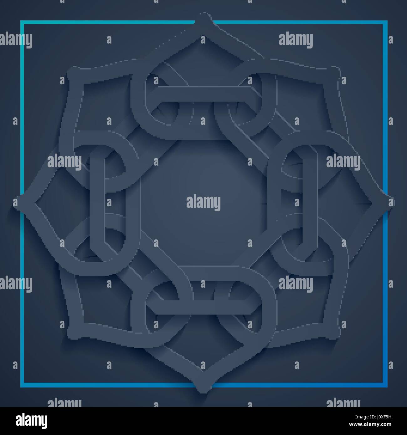 Motif de fond arabe style coupe papier design Illustration de Vecteur