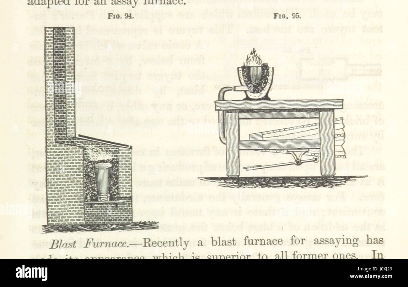 Cette image, tirée de la page 191 du « Traité sur la métallurgie », illustre diverses opérations minières et métallurgiques. Il fournit une représentation visuelle des processus et techniques impliqués dans le domaine de la métallurgie. Banque D'Images