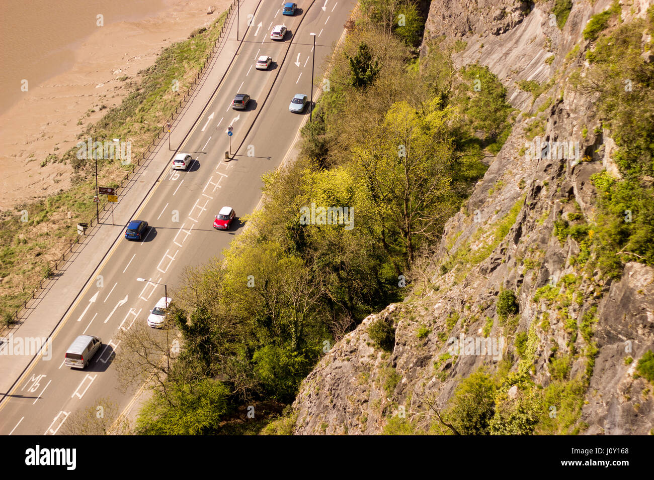 Avis de condensats chauds de Clifton Suspension Bridge Banque D'Images