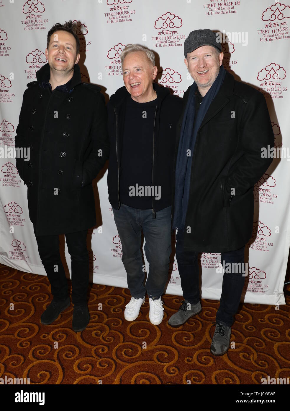 Tibet House-nous 30e Anniversaire Concert de Gala et de célébrer le 80e anniversaire de Philip Glass au Carnegie Hall - Arrivées avec : Bernard Sumner, Phil Cunningham, Tom Chapman Où : New York, New York, United States Quand : 16 Mars 2017 Banque D'Images