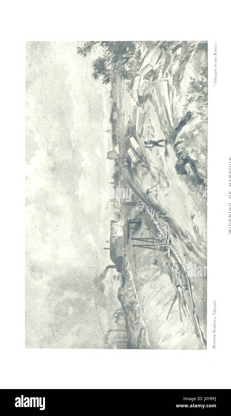 *Glasgow dans les années quarante* offre un regard historique sur Glasgow dans les années 1840, avec des illustrations et un texte explicatif révisés par A. H. Millar, couvrant les événements clés et le développement de la ville au cours de cette période. Banque D'Images