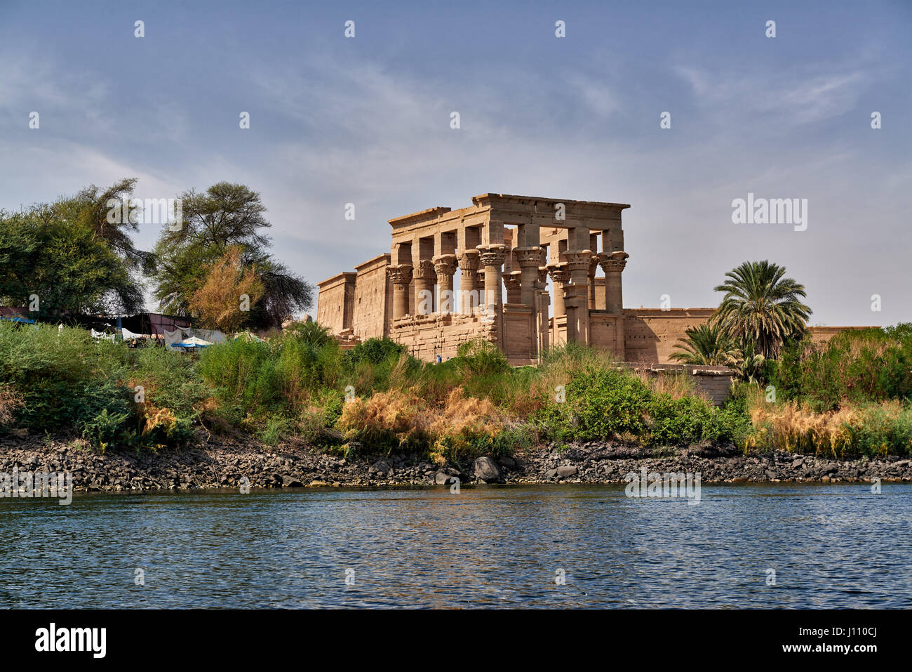 Kiosque de Trajan temple ptolémaïque de Philae, Assouan, Egypte, Afrique du Sud Banque D'Images