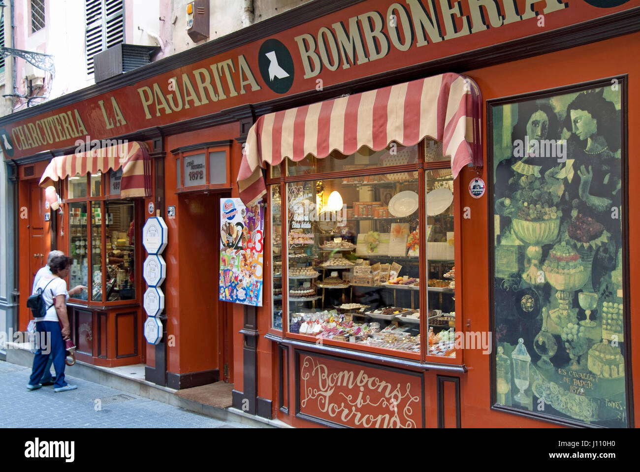 Une boulangerie dans la vieille ville, Palma de Mallorca Banque D'Images