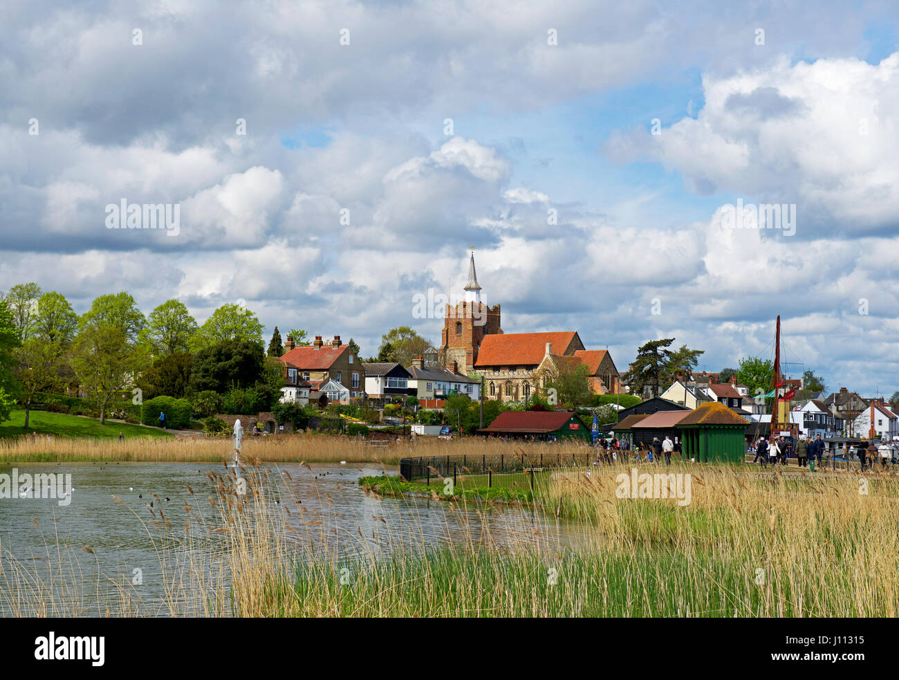 Le Lac Marin, Maldon, Essex. England UK Banque D'Images