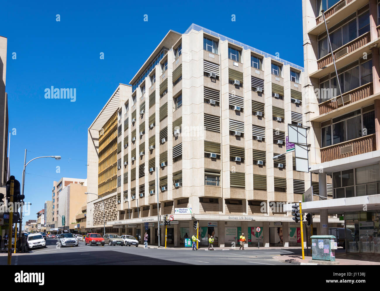 Charlotte Maxeke Street, Bloemfontein, la Province de l'État libre, République d'Afrique du Sud Banque D'Images