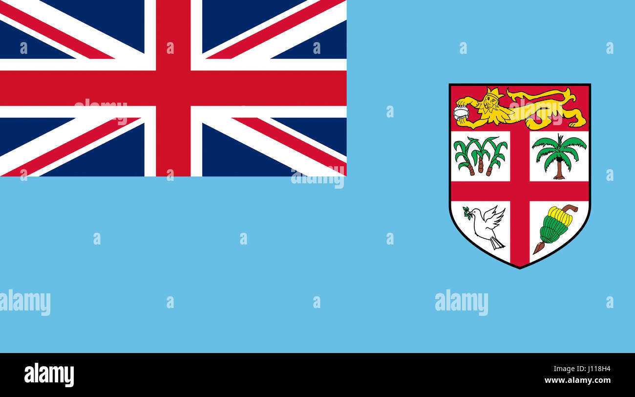 Illustration du drapeau des Fidji Banque D'Images