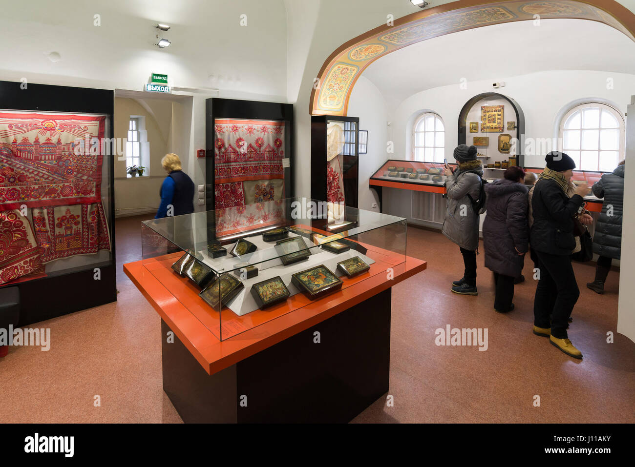 VLADIMIR, RUSSIE. -07,11,2015 Musée du cristal et vernies temple miniature est situé dans Temple Vieux Croyants Trinity Banque D'Images