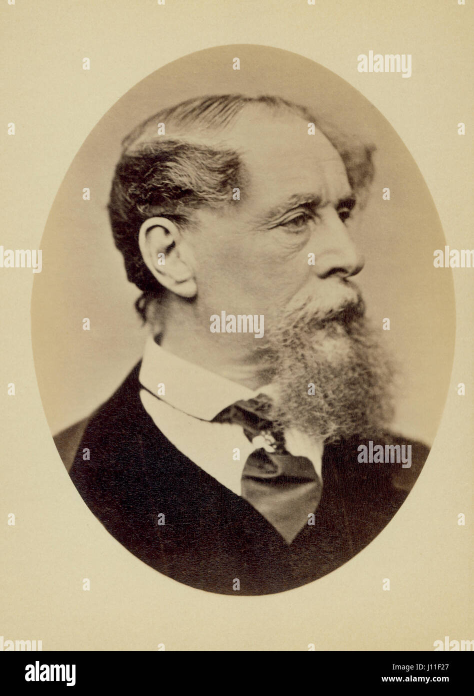 Charles Dickens (1812-1870), écrivain anglais, Portrait, 1867 Banque D'Images