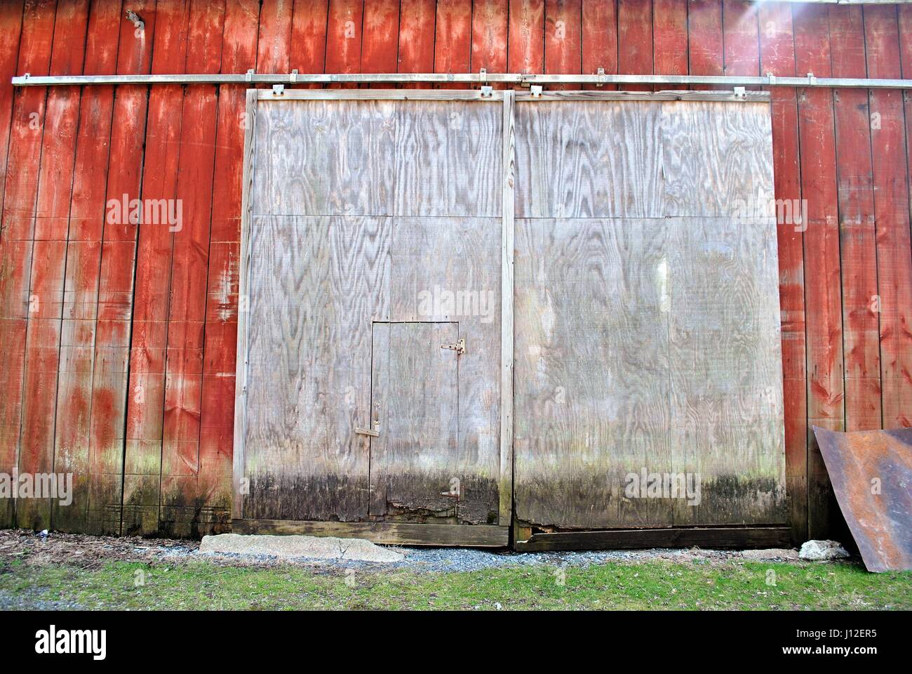 Belles portes de grange Banque D'Images