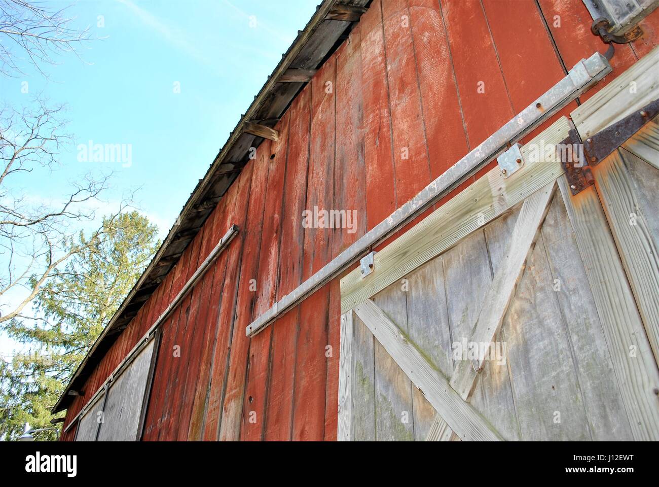 Belles portes de grange Banque D'Images