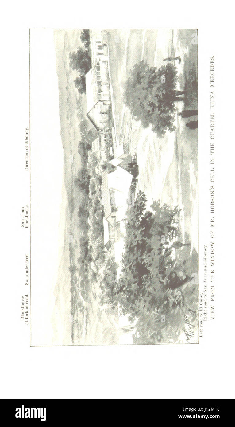 Le naufrage du "Merrimac" : une narration personnelle de l'aventure dans le port de Santiago de Cuba, le 3 juin 1898, et de l'emprisonnement des survivants. [Avec illustrations.] Banque D'Images