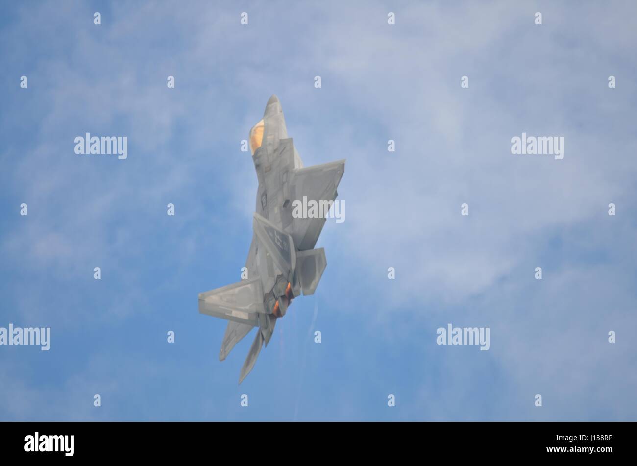 Lockheed Martin F-22A Raptor Fighter Jet Banque D'Images
