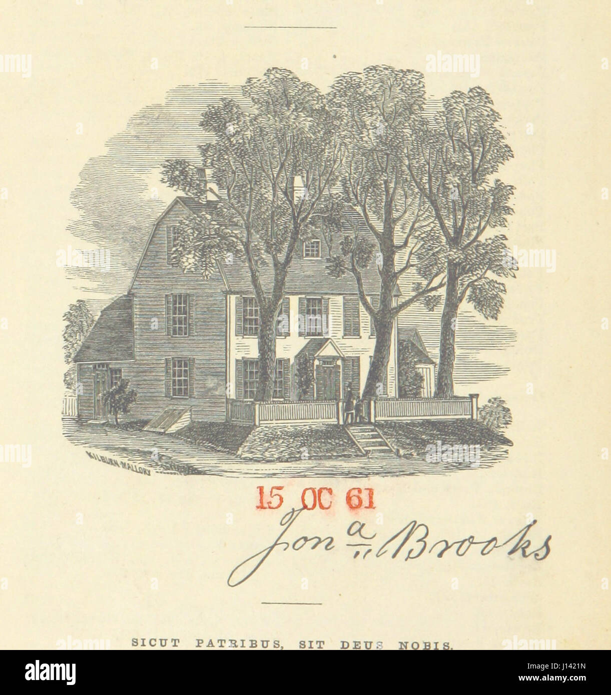 Histoire de la ville de Medford, comté de Middlesex, Massachusetts, à partir de son premier établissement, en 1630, à l'heure actuelle, 1855. [Avec des plaques.] Banque D'Images