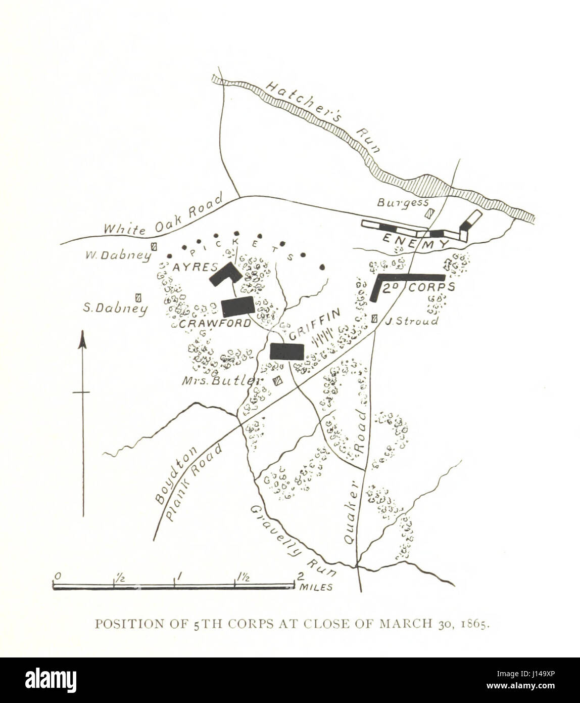 Le Cinquième Corps d'armée ... Un enregistrement d'opérations pendant la guerre civile ... 1861-1865 ... Avec cartes et illustrations Banque D'Images