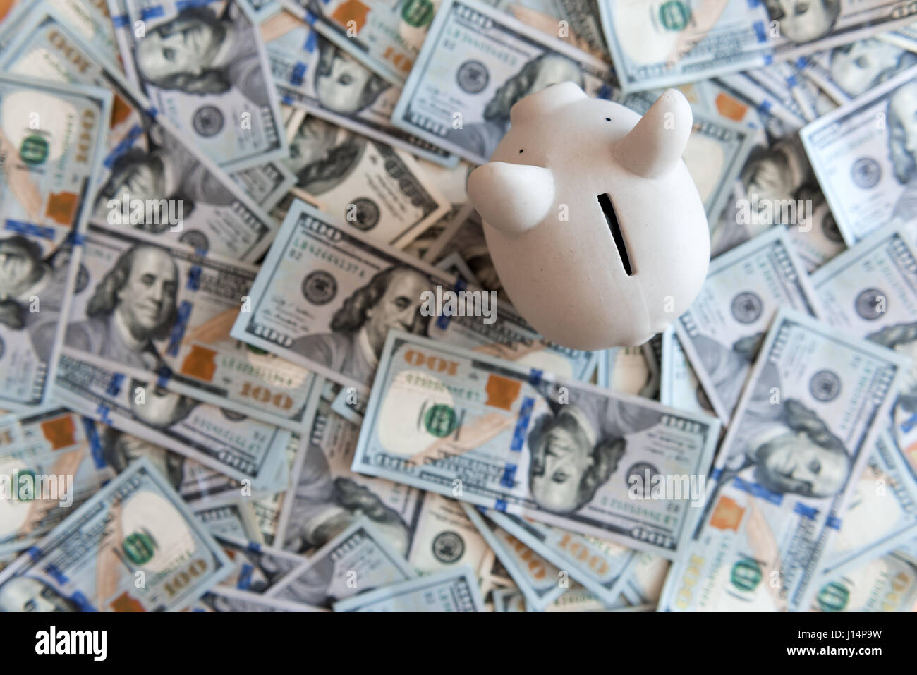 L'argent comptant et de porc Banque D'Images