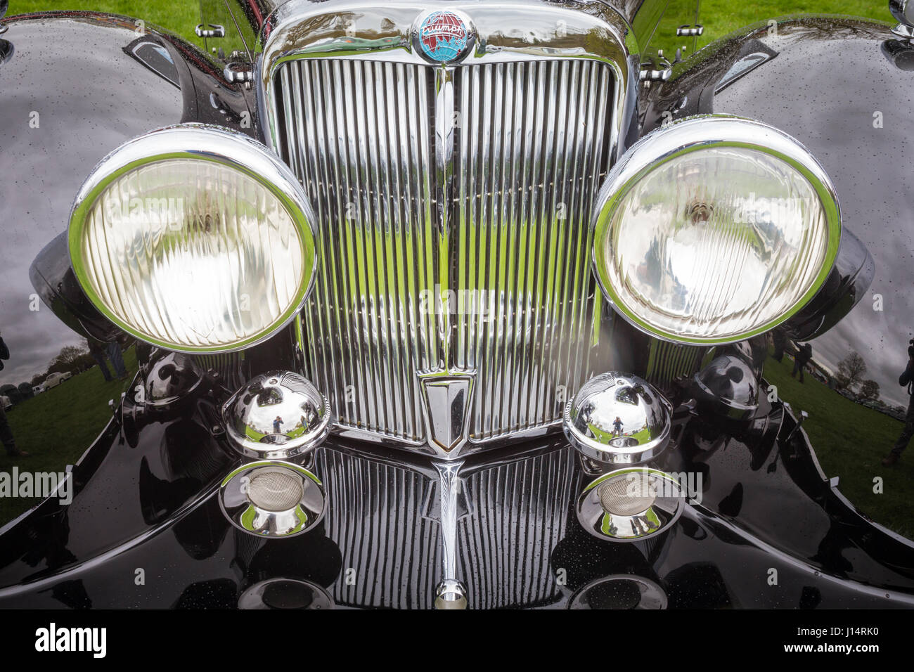 Auto voiture jaguar Vintage Banque D'Images