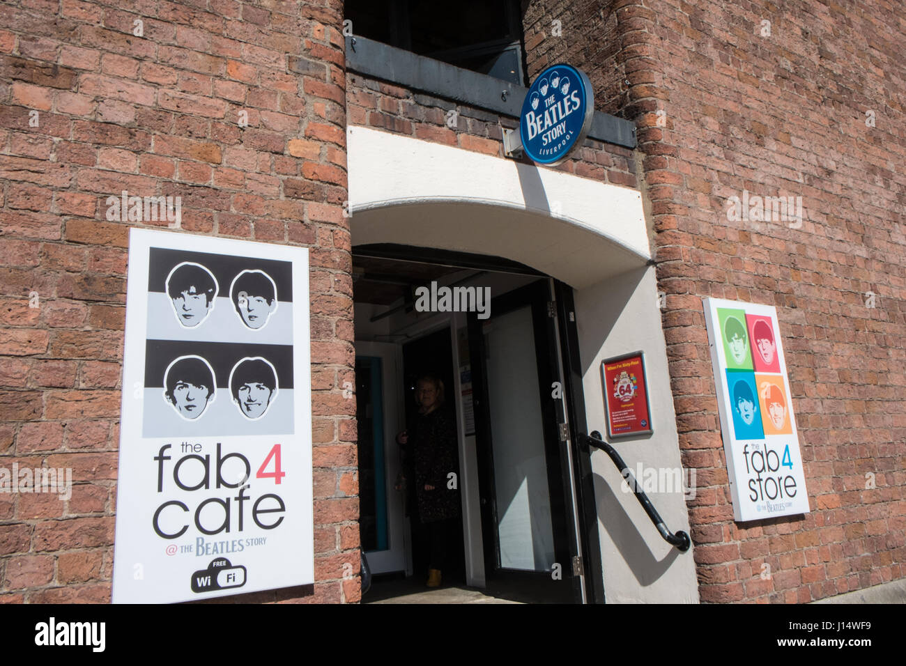 Quatre Fab,cafe,Albert Dock, Albert Dock, Liverpool, Merseyside, Angleterre,,UNESCO,Ville du patrimoine mondial,Ville,Nord,Nord,Angleterre,English,UK. Banque D'Images