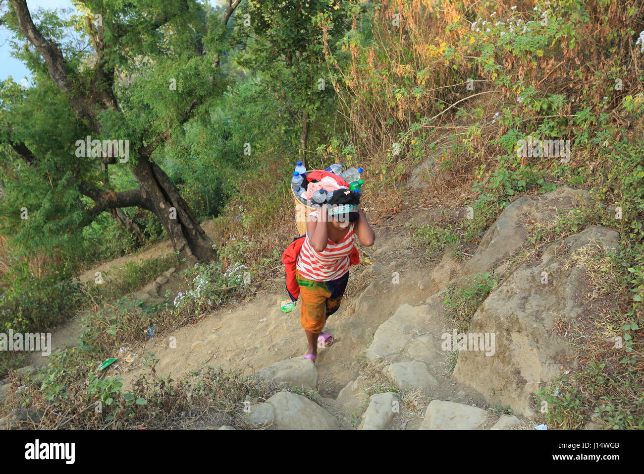 Un de la woamn Tripura communauté ethnique à Sajek, Bangladesh, Rangamati Banque D'Images