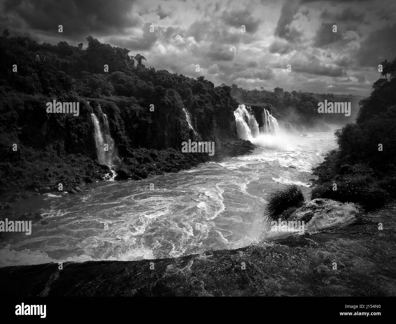 Devi la gorge d'Iguazu, Argentine, Brésil Banque D'Images