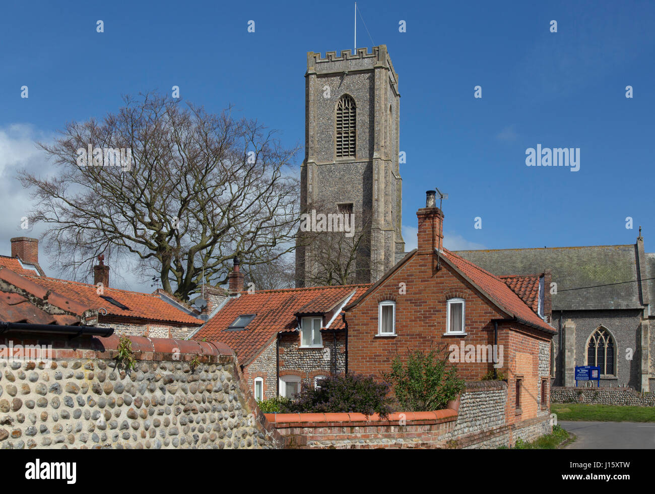 St James Church village Southrepps Norfolk Banque D'Images