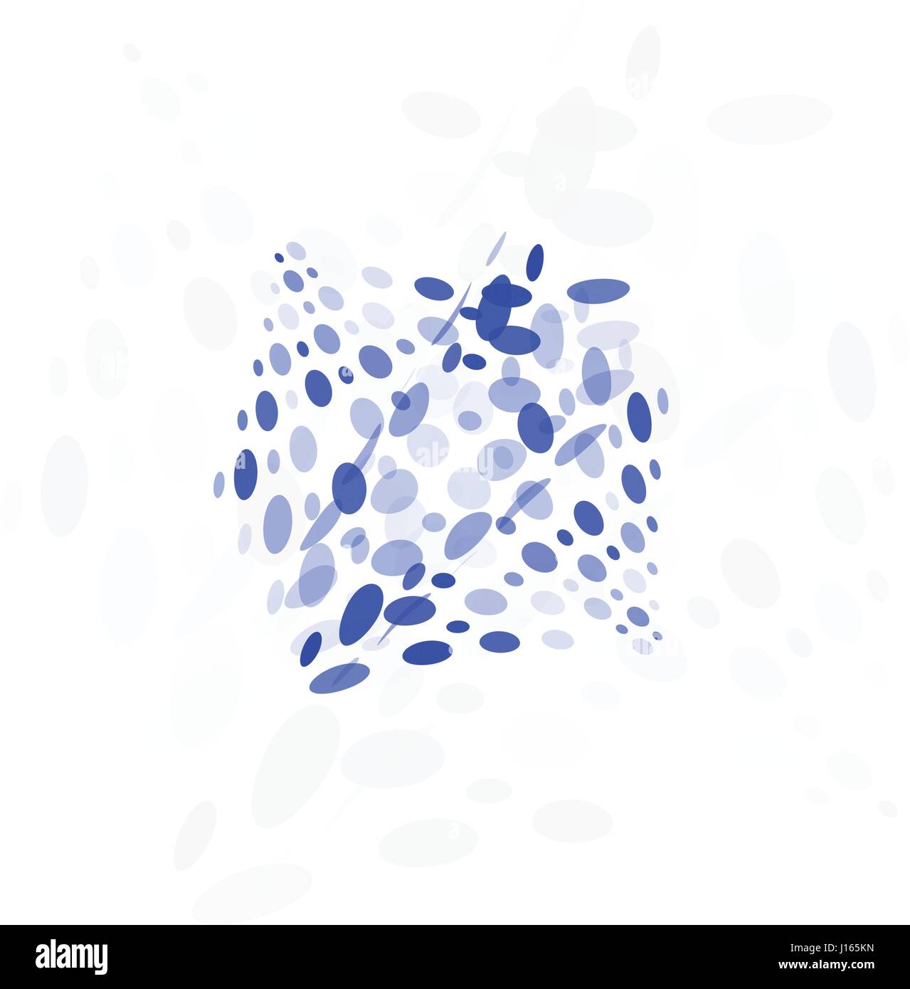 Résumé isolés logo coloré forme inhabituelle de bulles, en pointillé sur fond noir logo vector illustration Illustration de Vecteur