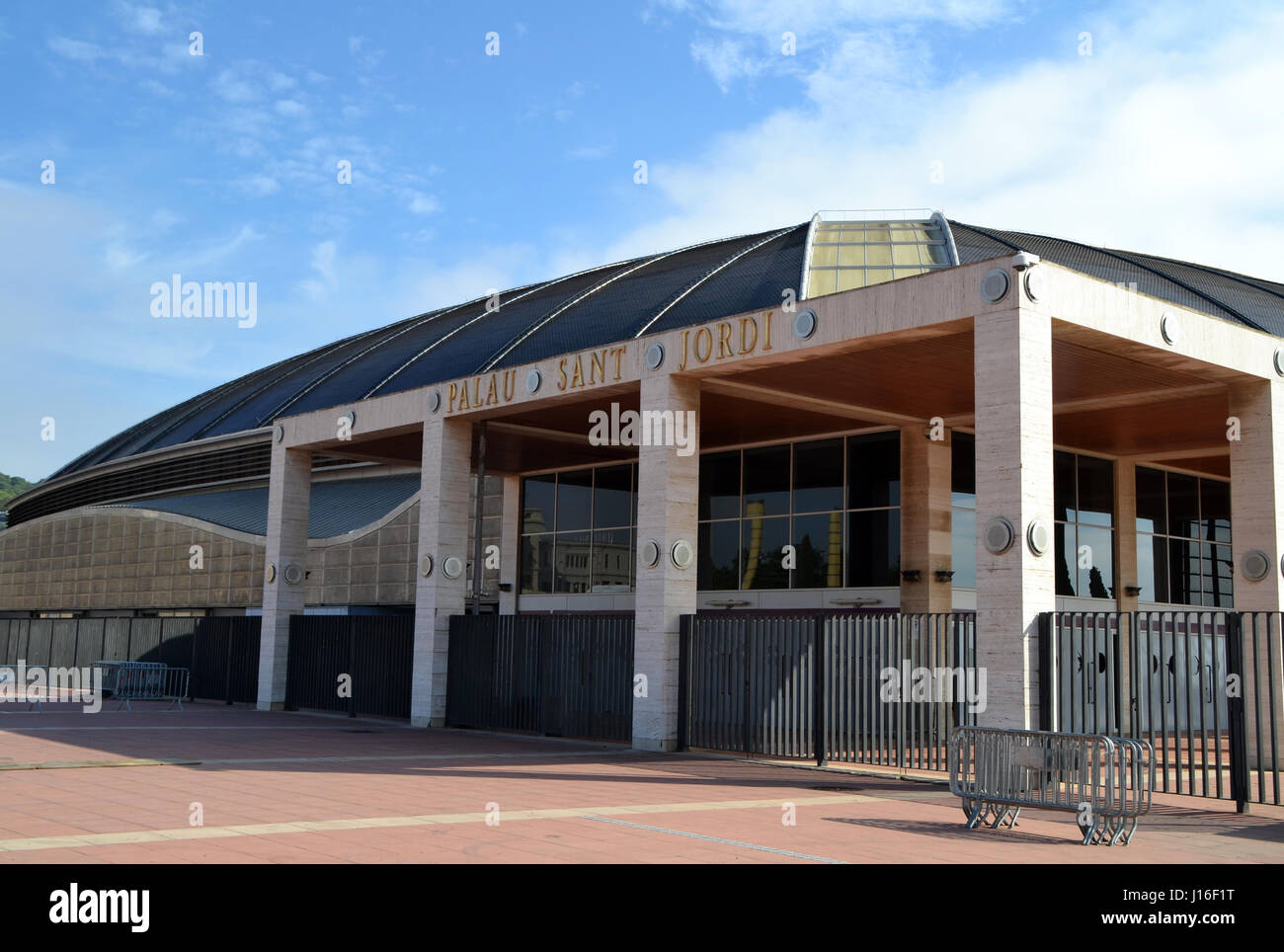 Palau Sant Jordi à Barcelone, Espagne Banque D'Images