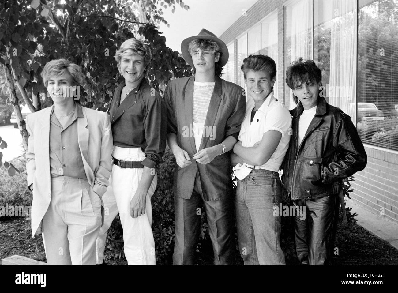Duran Duran a photographié à Philadelphie, PA. Juin, 1982. © mpi09 / MediaPunch Banque D'Images
