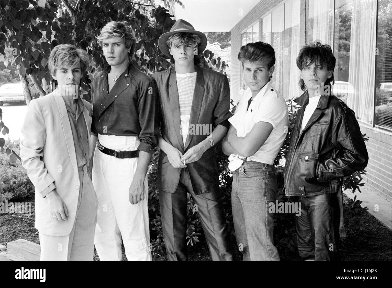 Duran Duran a photographié à Philadelphie, PA. Juin, 1982. © mpi09 / MediaPunch Banque D'Images