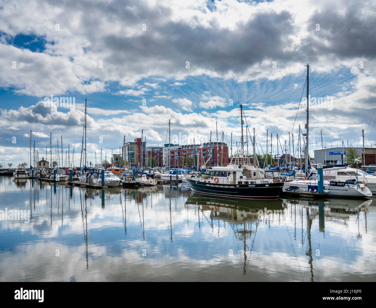 Marina de Hull, Hull, Royaume-Uni. Banque D'Images