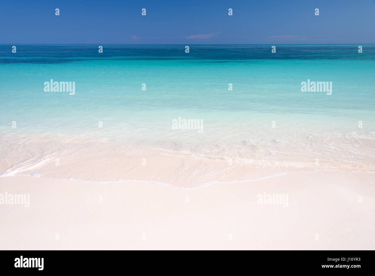 Fond de sable et de la mer des Caraïbes Banque D'Images