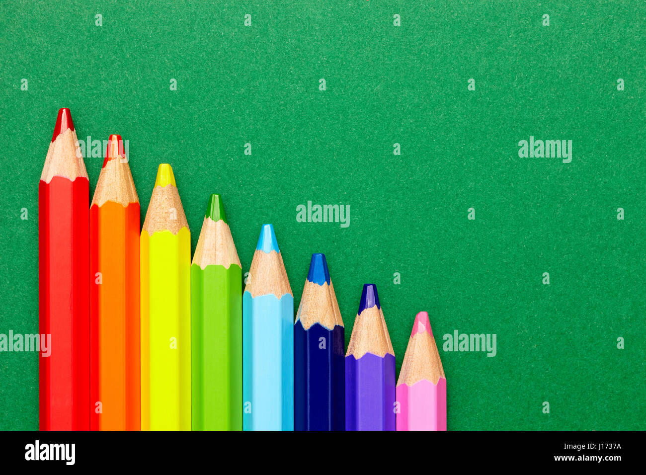 Crayon de couleur sur l'arrière-plan Banque D'Images