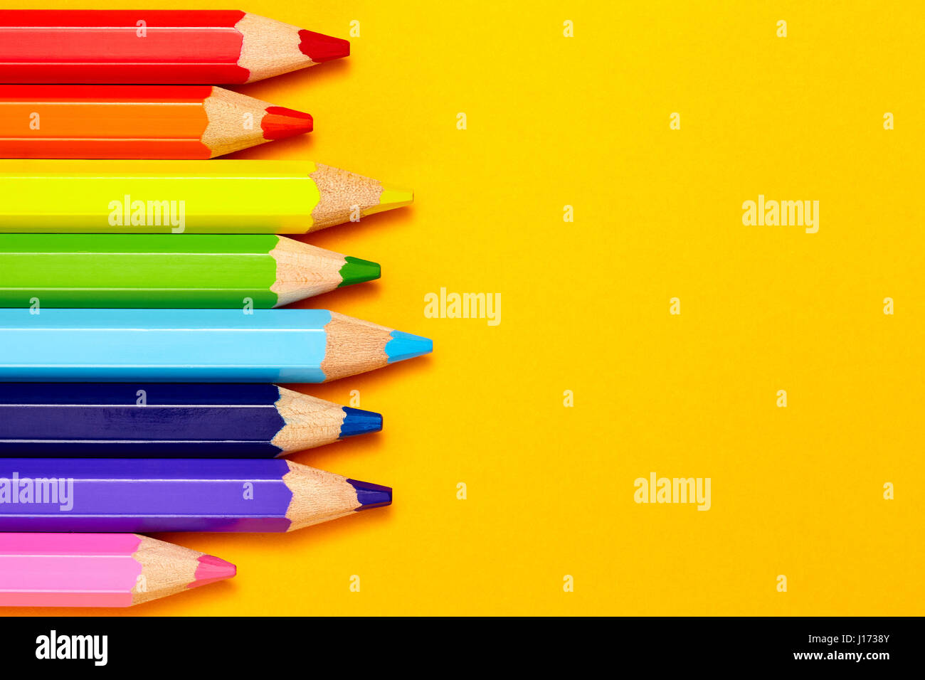 Crayon de couleur sur backround Banque D'Images