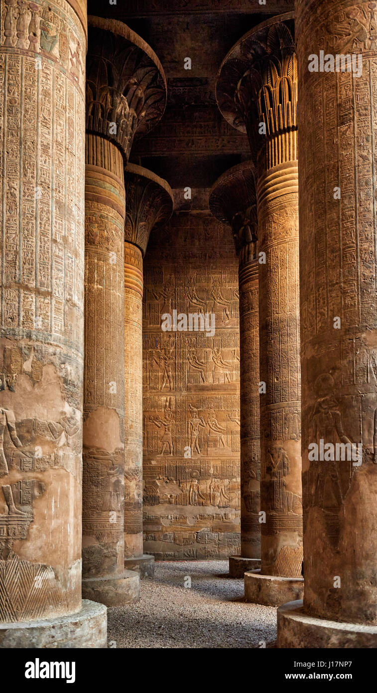 les-colonnes-g-antes-dans-le-temple-de-khnoum-esna-gypte-afrique