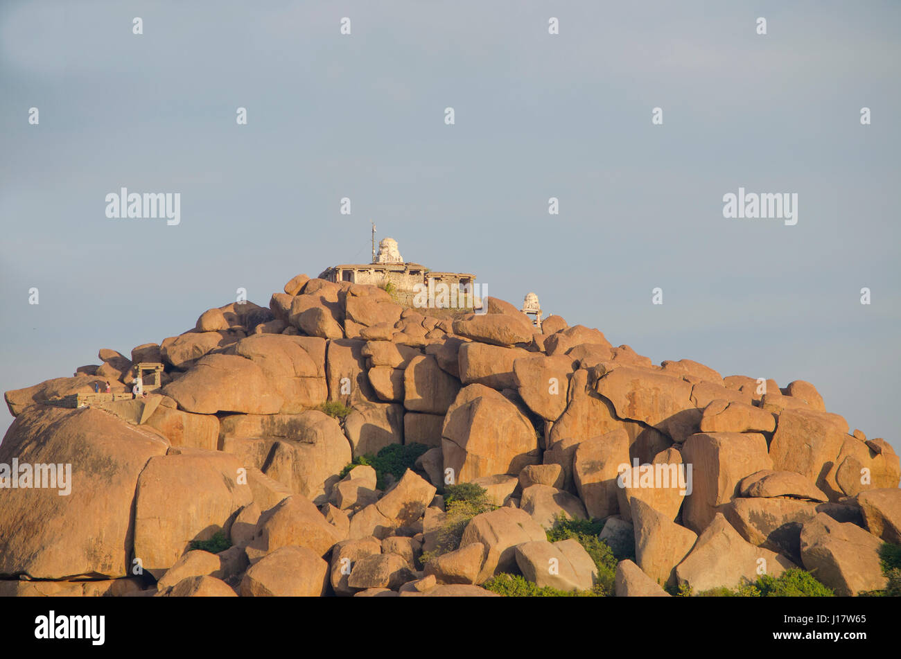 L'ancienne ville détruite de Hampi en Inde Banque D'Images