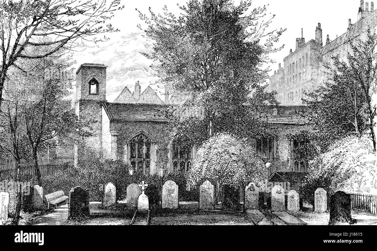 L'imprimeur de la chapelle de la maison de Savoie, 19e siècle, Londres, Angleterre Banque D'Images