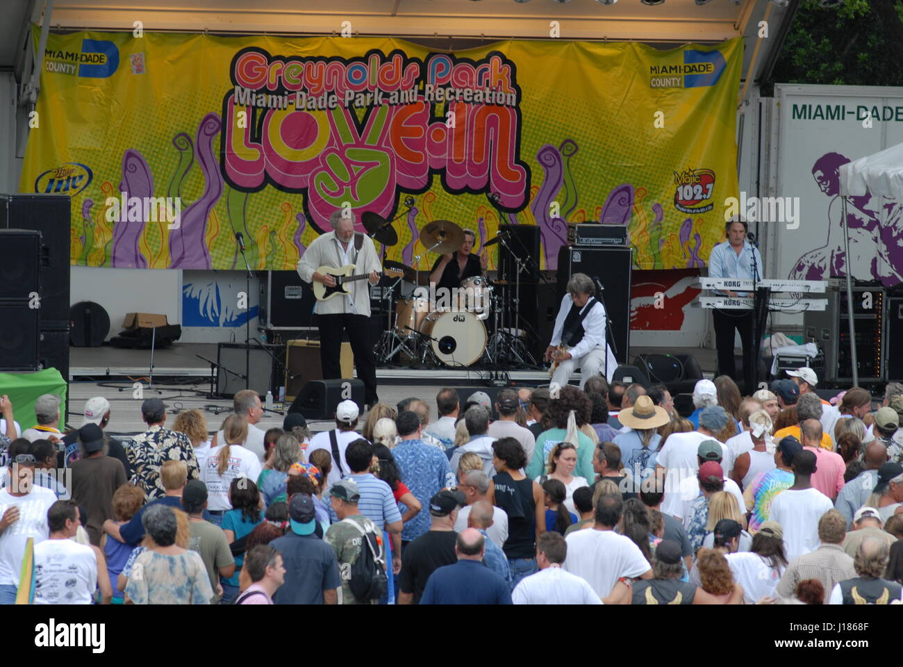 La musique populaire festival hippie Banque D'Images