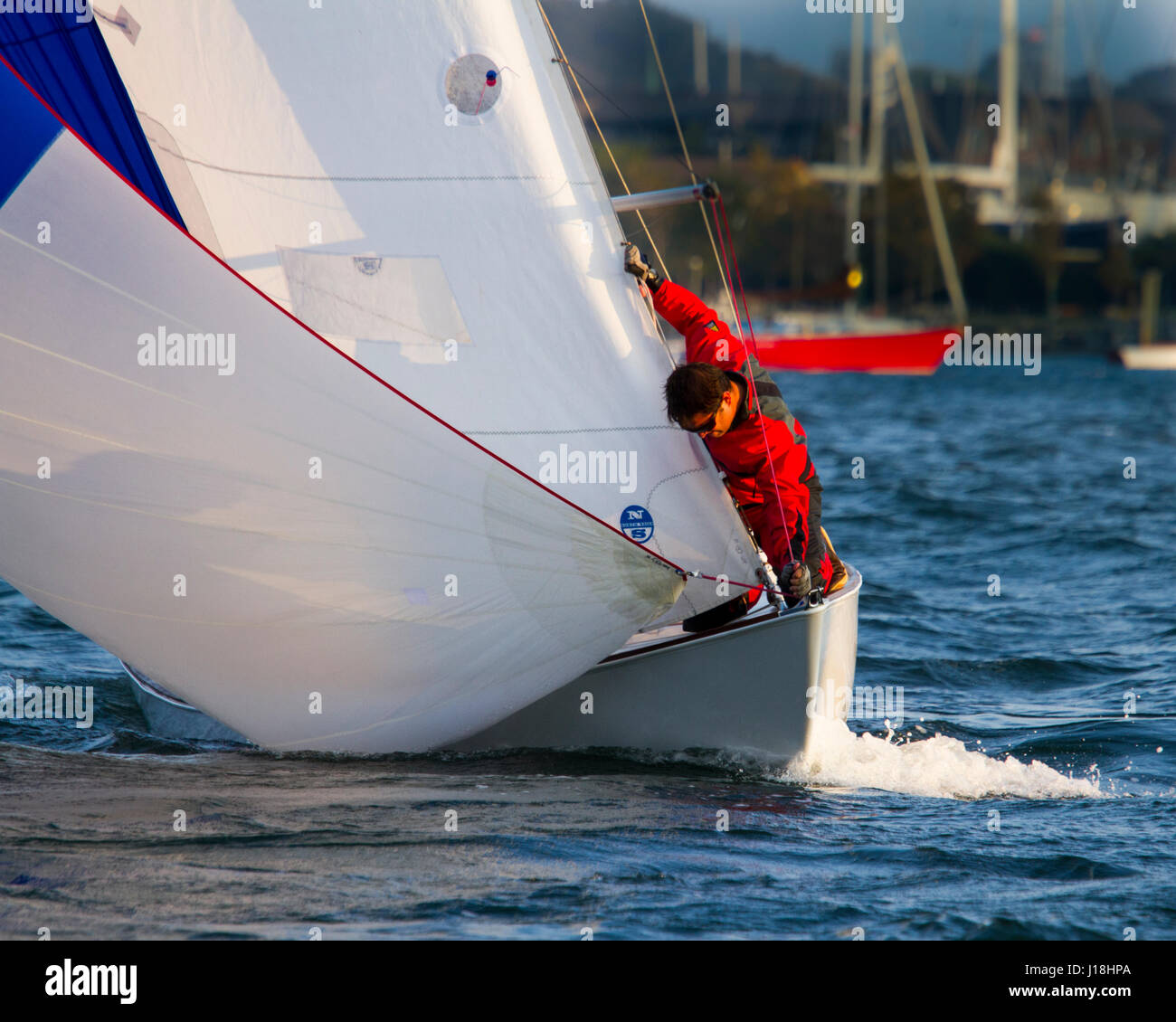 Course NEWPORT RI Shields Banque D'Images