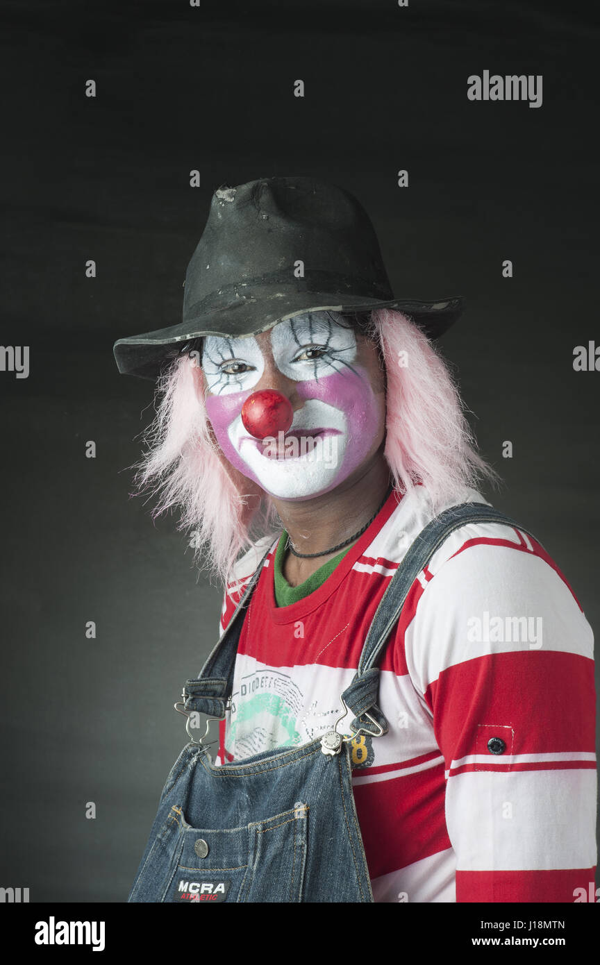 L'homme habillé en joker, Jodhpur, Rajasthan, Inde, Asie Banque D'Images