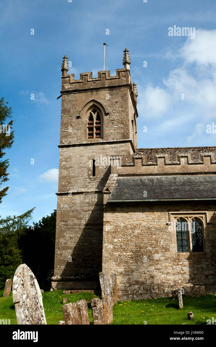 L'église saint Édouard le Confesseur, Westcote Barton, Oxfordshire, England, UK Banque D'Images