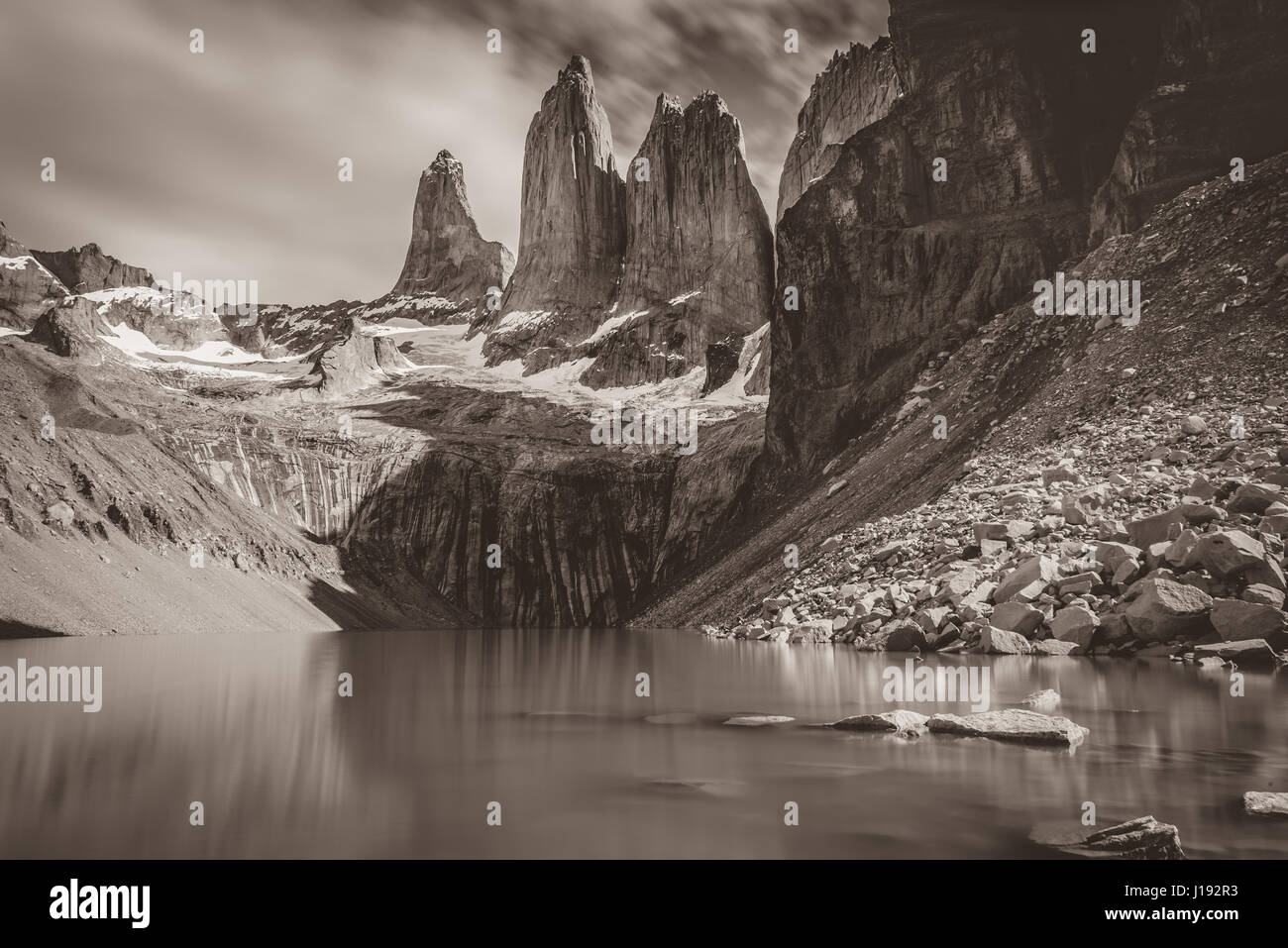 Parc national Torres del Paine, Chili Banque D'Images